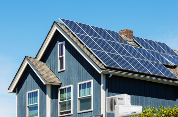 Mini splits with solar panels. San Diego home.