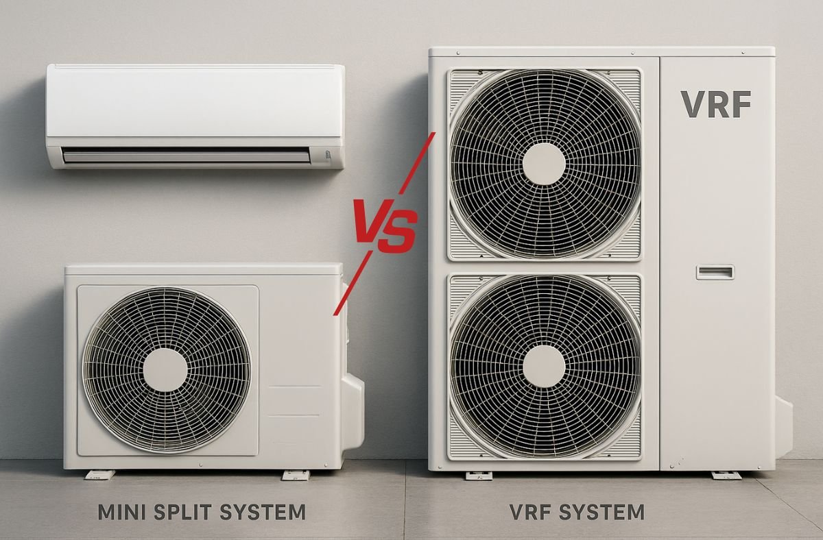 Mini split vs VRF graphic